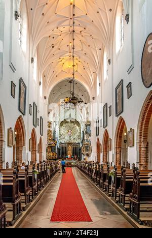 Das Innere der Kathedrale von Oliwa im Bezirk Oliwa in Danzig, Polen Stockfoto