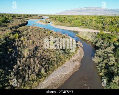 Coors Bosque Trails, Rio Grande, Albuquerque, NM, USA Stockfoto