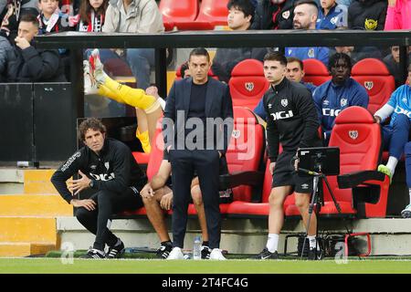 Madrid, Spanien. Oktober 2023. Francisco (Rayo) Fußball/Fußball : spanisches Spiel "LaLiga EA Sports" zwischen Rayo Vallecano 2-2 Real Sociedad im Estadio de Vallecas in Madrid, Spanien. Quelle: Mutsu Kawamori/AFLO/Alamy Live News Stockfoto