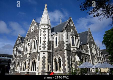 Das Old Christchurch Boys High School Building im Christchurch Arts Centre, Canterbury, Neuseeland. Stockfoto
