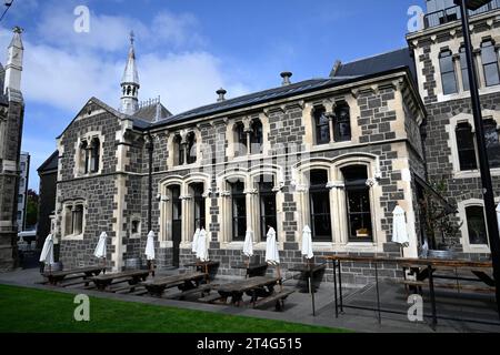 Das Old Canterbury University Arts Building im Christchurch Arts Centre, Canterbury, Neuseeland. Stockfoto