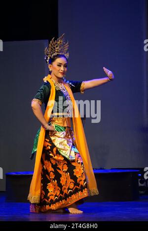 Tayub Sukowati Tanz aus Sragen Central Java, Indonesien. Stockfoto