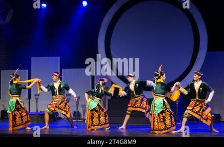 Tayub Sukowati Tanz aus Sragen Central Java, Indonesien. Stockfoto