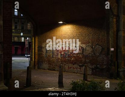 Eindrücke von 'Gürtel' bei Nacht, Wien, eine Ader von Wien und eine zentrale Meile von Wiens Nachtleben Stockfoto