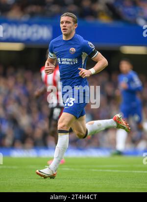 London, Großbritannien. Oktober 2023 - Chelsea gegen Brentford - Premier League - Stamford Bridge. Chelsea's Conor Gallagher während des Spiels gegen Brentford. Bildnachweis: Mark Pain / Alamy Live News Stockfoto