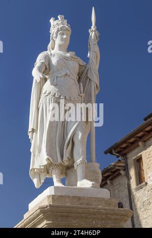 Statua della Liberta in San Marino, San Marino. Stockfoto