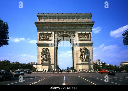 Paris. Triumphbogen. Stockfoto