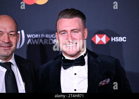Paris, Frankreich. Oktober 2023. Stuart Hogg während der World Rugby Awards am 29. Oktober 2023 in Paris. Quelle: Victor Joly/Alamy Live News Stockfoto