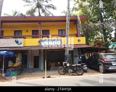 Unndo Restaurant im Dorf Benaulim im indischen Bundesstaat Goa Stockfoto