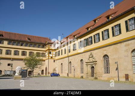 Schlosshof, Schloß Hohentübingen, Tübingen, Baden-Württemberg, Deutschland *** Schlosshof, Schloss Hohentübingen, Tübingen, Baden-Württemberg, Deutschland Stockfoto