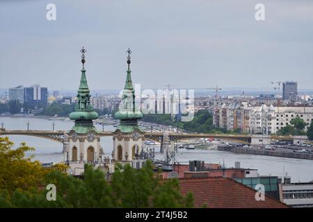 Felsővízivárosi Szent Anna-plébánia, eine römisch-katholische Pfarrkirche im Várkerület distri Stockfoto