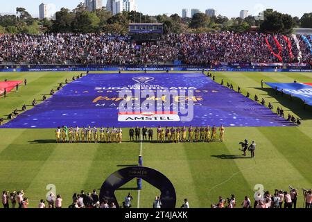 Maldonado, Uruguay , 28. Oktober 2023, Blick auf das Domingo Burgueño Stadium vor dem Endspiel des CONMEBOL Sudamericana Cup Stockfoto