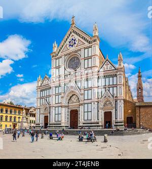 Basilica di Santa Croce in Florenz, Italien Stockfoto