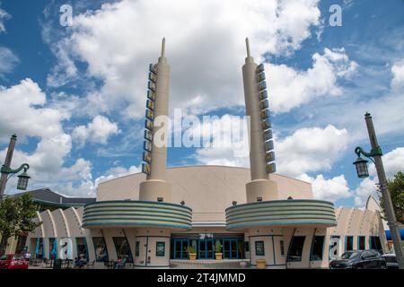 Celebration Florida wurde Mitte der 90er Jahre von der Walt Disney Company gegründet, einer Gemeinde, die nach dem historischen amerikanischen sm gestaltet wurde Stockfoto