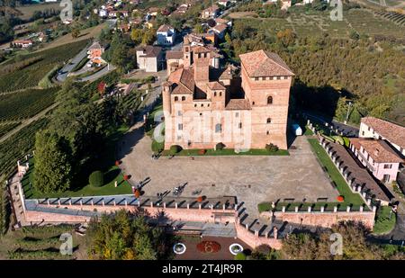 Schloss Castello di Grinzane Cavour, Grinzane Cavour, Piemont, Italien Stockfoto