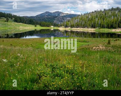 WY05501-00...WYOMING - Boutter Lake auf dem Highline Trail im Bridger National Forest. Stockfoto