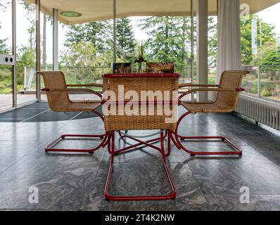 Innenraum der Villa Schminke (Stiftung Haus Schminke), Lobau, Löwenau, Deutschland Stockfoto