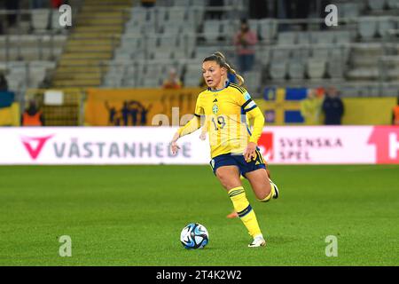 Malmö, Schweden. 31. Oktober 2023. Malmö New Arena, Malmö, Schweden, 31. Oktober 2023: Johanna Rytting Kaneryd (19 Schweden) im Spiel der UEFA Nations League am 31. Oktober 2023 zwischen Schweden und Italien im Malmö New Stadium in Malmö, Schweden (Peter Sonander/SPP) Credit: SPP Sport Press Photo. /Alamy Live News Stockfoto