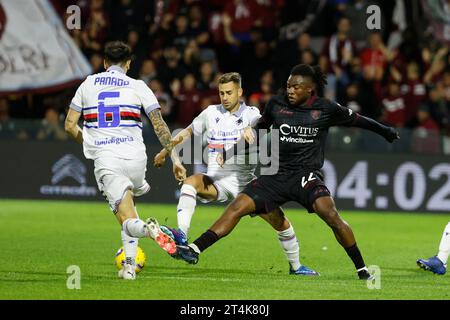 Salerno, Kampanien, Italien. 31. Oktober 2023. Chukwubuikem Ikwuemesi von Salernitana während des Coppa Italia-Runde 32 Fußballspiels US Salernitana - Sampdoria, im Stadio Arechi in Salerno Italien am 31. Oktober 2023 (Credit Image: © Ciro de Luca/ZUMA Press Wire) NUR REDAKTIONELLE VERWENDUNG! Nicht für kommerzielle ZWECKE! Stockfoto