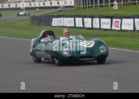 William L'Anson, Alec Griffiths, 1957 Ex-Team Lotus – Carroll Shelby Sports Inc., Rennen von Jim Hall – Lotus XI – LM 150 angetrieben von einer Doppelkamera Coventry Stockfoto