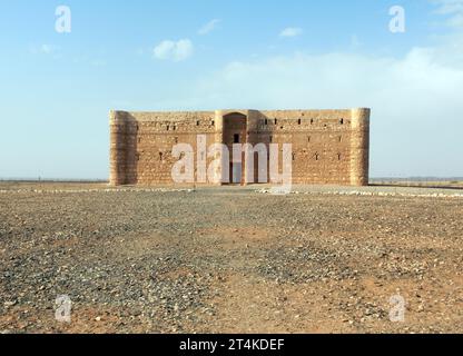 Amman, A, Jordanien - 29. Oktober 2014: Burg Wahrzeichen in der Wüste Qasr Harrana auch Haraneh genannt Stockfoto