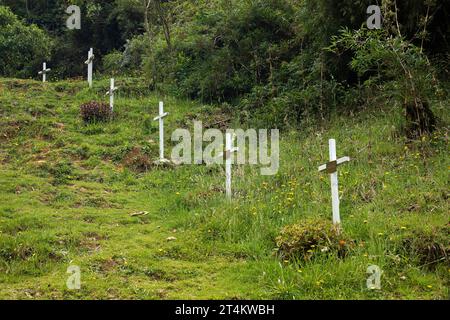La Unión, Antioquia - Kolumbien - 28. Mai 2022. Ort des Chapecoense-Flugzeugabsturzes, 71 Menschen starben und 6 überlebten Stockfoto
