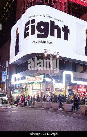 Krispy Kreme Doughnut Store, Times Square, New York City, Vereinigte Staaten von Amerika. Stockfoto