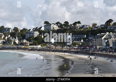Perros Guirec in der Bretagne FRANKREICH Stockfoto