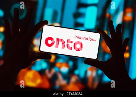 Brasilien. 31. Oktober 2023. In dieser Fotoabbildung wird das On Innovation Logo auf einem Smartphone-Bildschirm angezeigt. (Credit Image: © Rafael Henrique/SOPA Images via ZUMA Press Wire) NUR REDAKTIONELLE VERWENDUNG! Nicht für kommerzielle ZWECKE! Stockfoto