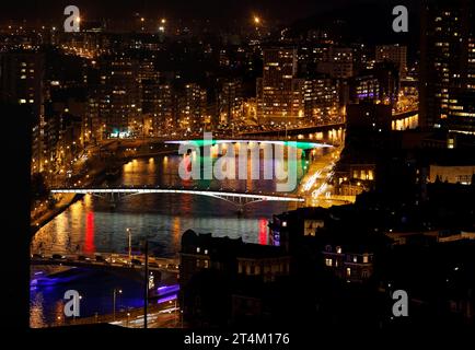 Fotopanorama de la Ville de liège en Belgique Stockfoto