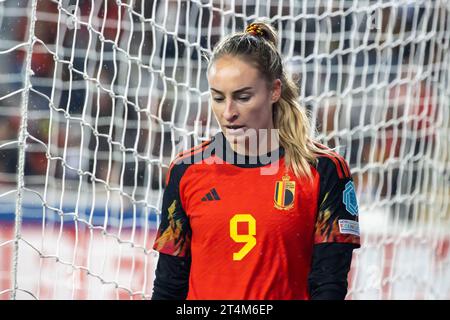 Leuven, Belgien. 31. Oktober 2023. Leuven, Belgien, 31. Oktober 2023: In Aktion während des Spiels der UEFA Nations League zwischen Belgien und Belgien im King Power-Stadion den Dreef in Leuven, Belgien. (Leiting Gao/SPP) Credit: SPP Sport Press Photo. /Alamy Live News Stockfoto