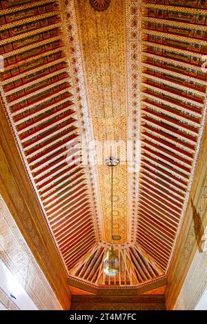 Wunderschöne Decke im Bahia Palace Stockfoto