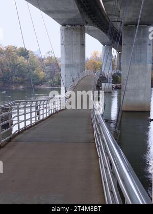 Steg Der Hängebrücke Stockfoto