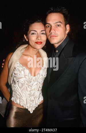 USA. 31. Oktober 2023. Der Schauspieler Tyler Christopher, 50 Jahre alt, starb am 31. Oktober 2023 in seiner Wohnung in San Diego, Kalifornien, nach einem kardialen Ereignis. -------------------------------------------------------------------------------- Vanessa Marcil und Tyler Christopher © Steven Bergman/AFF-USA.com Credit: AFF/Alamy Live News Stockfoto