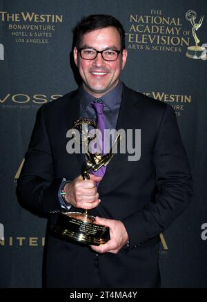 Los Angeles, USA. 31. Oktober 2023. Der Schauspieler Tyler Christopher, 50 Jahre alt, starb am 31. Oktober 2023 in seiner Wohnung in San Diego, Kalifornien, nach einem kardialen Ereignis. -------------------------------------------------------------------------------- Tyler Christopher 43. Annual Daytime Emmy Awards - Presseraum, der am 1. Mai 2016 im Westin Bonaventure Hotel stattfindet. @Steven Bergman Credit: AFF/Alamy Live News Stockfoto