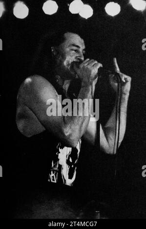 Ian Gillan & His Band, Ian Gillan, Ian Gillan Rock and Roll Hall of Fame, Ian Gillan & His Band, die 1991 live auftreten, Deep Purple Leadsänger Ian Gillan, Ian Gillan Vocals, Steve Morris Guitar, Brett Bloomfield Bass, Leonard Haze Schlagzeug, Foto Kazimierz Jurewicz, Ian Gillan die besten Stimmen der Rockmusik von Planet Rock Stockfoto