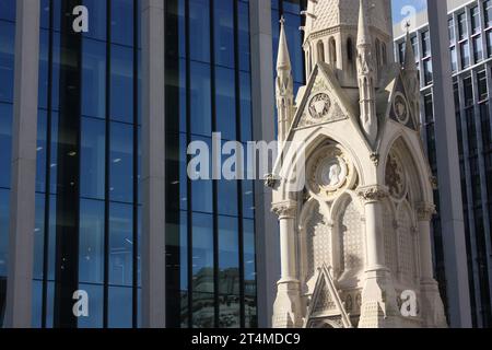 Das Chamberlain Memorial am Chamberlain Square, Birmingham, England, Großbritannien Stockfoto