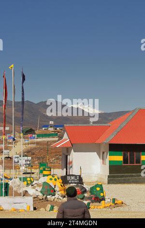 Bum la Pass, der hohe himalaya-Pass befindet sich an der internationalen Grenze zwischen indien und china im Bezirk tawang von arunachal pradesh, indien Stockfoto