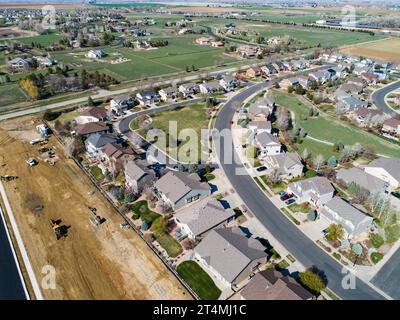 Greeley Housing Market neue Häuser werden schnell gebaut. Stockfoto