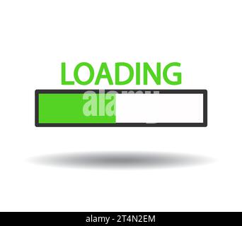 Flaches Icon-Design wird geladen. vektordarstellung Stock Vektor