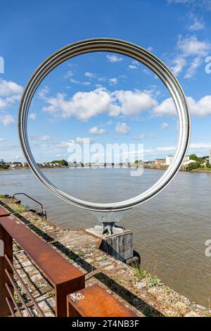 Landschaft der Stadt Nantes, Frankreich Stockfoto