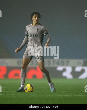 Peterborough, Großbritannien. 31. Oktober 2023. Ashley Phillips (TH-U21) beim U-21 EFL Trophy Match Peterborough United gegen Tottenham Hotspur im Weston Homes Stadium, Peterborough, Cambridgeshire, am 31. Oktober 2023. Quelle: Paul Marriott/Alamy Live News Stockfoto