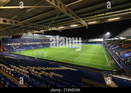 Peterborough, Großbritannien. 31. Oktober 2023. Ein allgemeiner Blick auf den Boden beim U-21 EFL Trophy Match Peterborough United gegen Tottenham Hotspur im Weston Homes Stadium, Peterborough, Cambridgeshire, am 31. Oktober 2023. Quelle: Paul Marriott/Alamy Live News Stockfoto