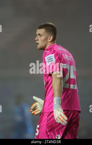 Peterborough, Großbritannien. 31. Oktober 2023. Fynn Talley (PU) beim U-21 EFL Trophy Match Peterborough United gegen Tottenham Hotspur im Weston Homes Stadium, Peterborough, Cambridgeshire, am 31. Oktober 2023. Quelle: Paul Marriott/Alamy Live News Stockfoto