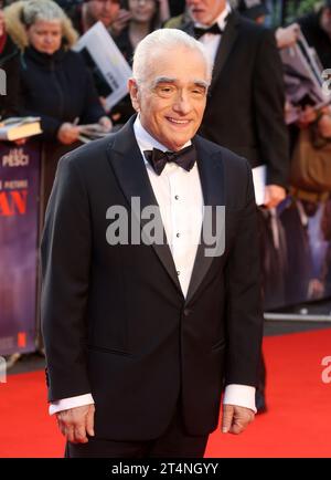 London, Großbritannien. Oktober 2019. Martin Scorsese besucht die internationale Filmpremiere von „der Ire“ am Odeon Luxe Leicester Square in London. (Foto: Fred Duval/SOPA Images/SIPA USA) Credit: SIPA USA/Alamy Live News Stockfoto