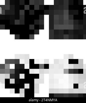 Realistische Mützen. Isolierte Beanie Mockup Vorlage, Mode Strumpf Kappe schwarz weiß Design, Strick Wolle Dieb Hut, 3D Winterkleidung Fleece gestrickte Hüte, anständige Vektor Illustration der Tragen Kleidung Hut Stock Vektor