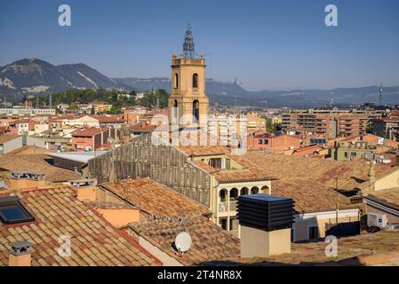 Glockenturm des Klosters Mare de Déu del Carme in Vic (Osona, Barcelona, Katalonien, Spanien) ESP: Campanario de la Mare de Déu del Carme, VIC Stockfoto