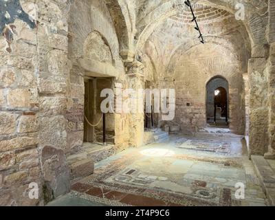 Antalya, Türkei - 19. Juli 2023: Befindet sich in Demre Turkey, St. Nicholas Kirche Stockfoto