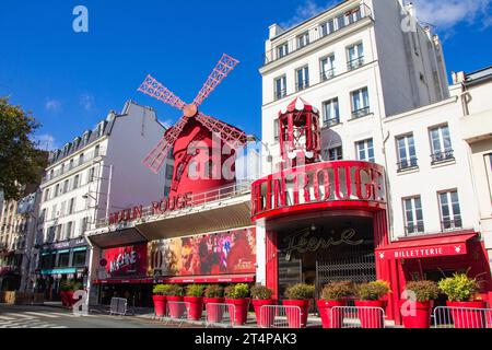 Moulin Rouge in Paris, Frankreich Stockfoto