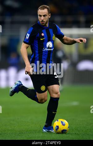 Carlos Augusto vom FC Internazionale in Aktion während des Fußballspiels Serie A zwischen FC Internazionale und AS Roma. Stockfoto